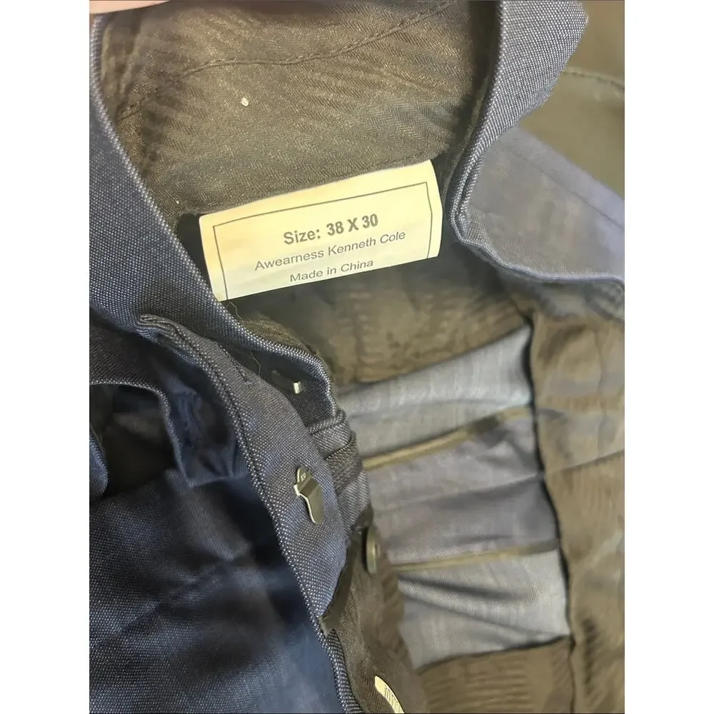 Kenneth Cole Men's Navy Dress Pants